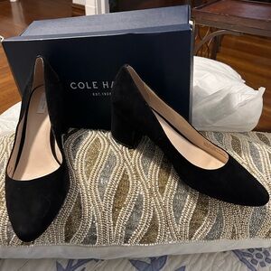 Cole Haan Women's Black Suede Heels size 9